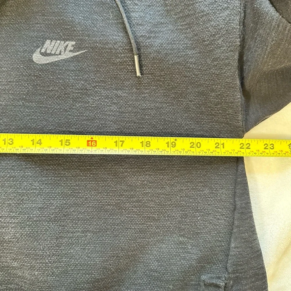 Nike Tech Knit Jacket Womens L Black Full Zip Hooded